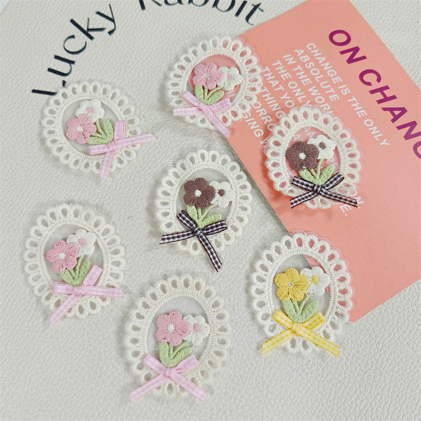10PCS New Spring Summer Fresh  - Applique Patch Flower 评论和价格