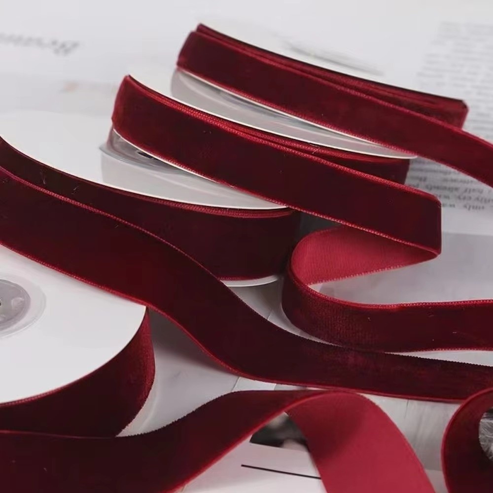 5 Yards/Roll Velvet Ribbon DIY - Velvet Ribbon Roll 评论和价格