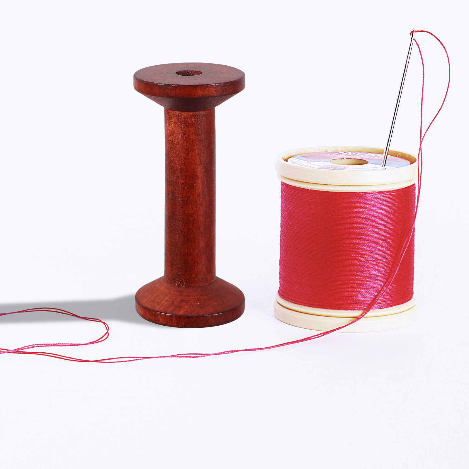 6Pcs Wooden Empty Spools for C - Embroidery Craft 评论和价格