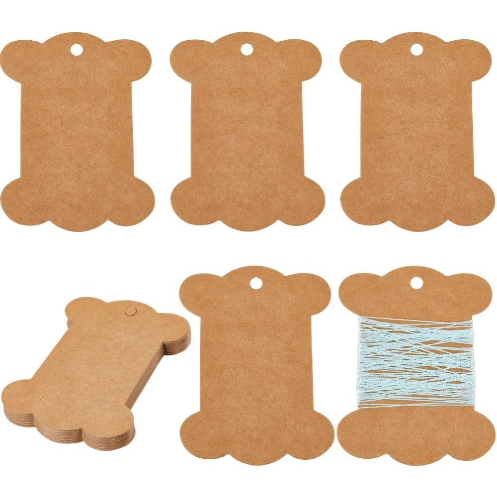 80Pcs Embroidery Thread Cardbo - Organza Ribbon Spool 评论和价格