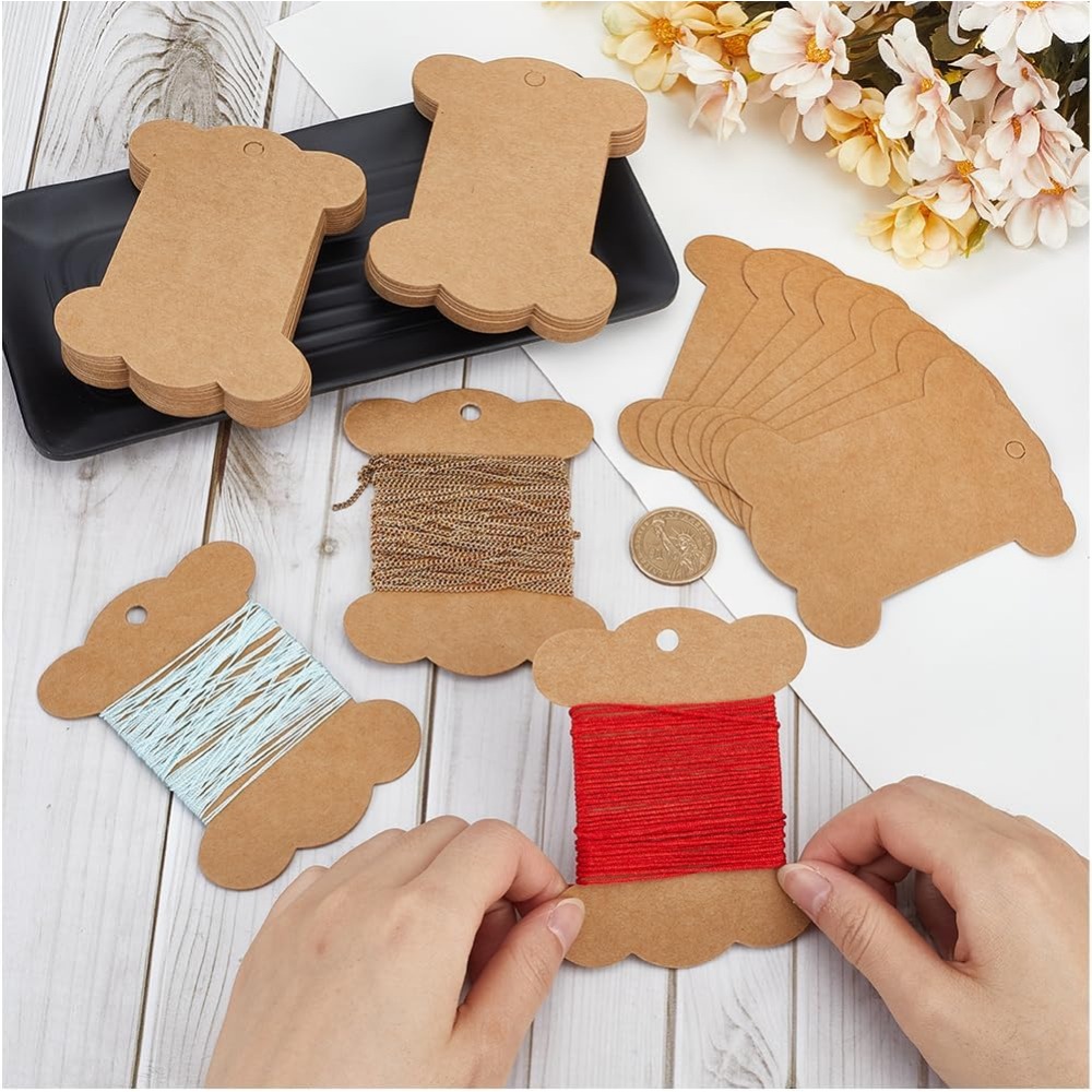 80Pcs Embroidery Thread Cardbo - Organza Ribbon Spool 评论和价格