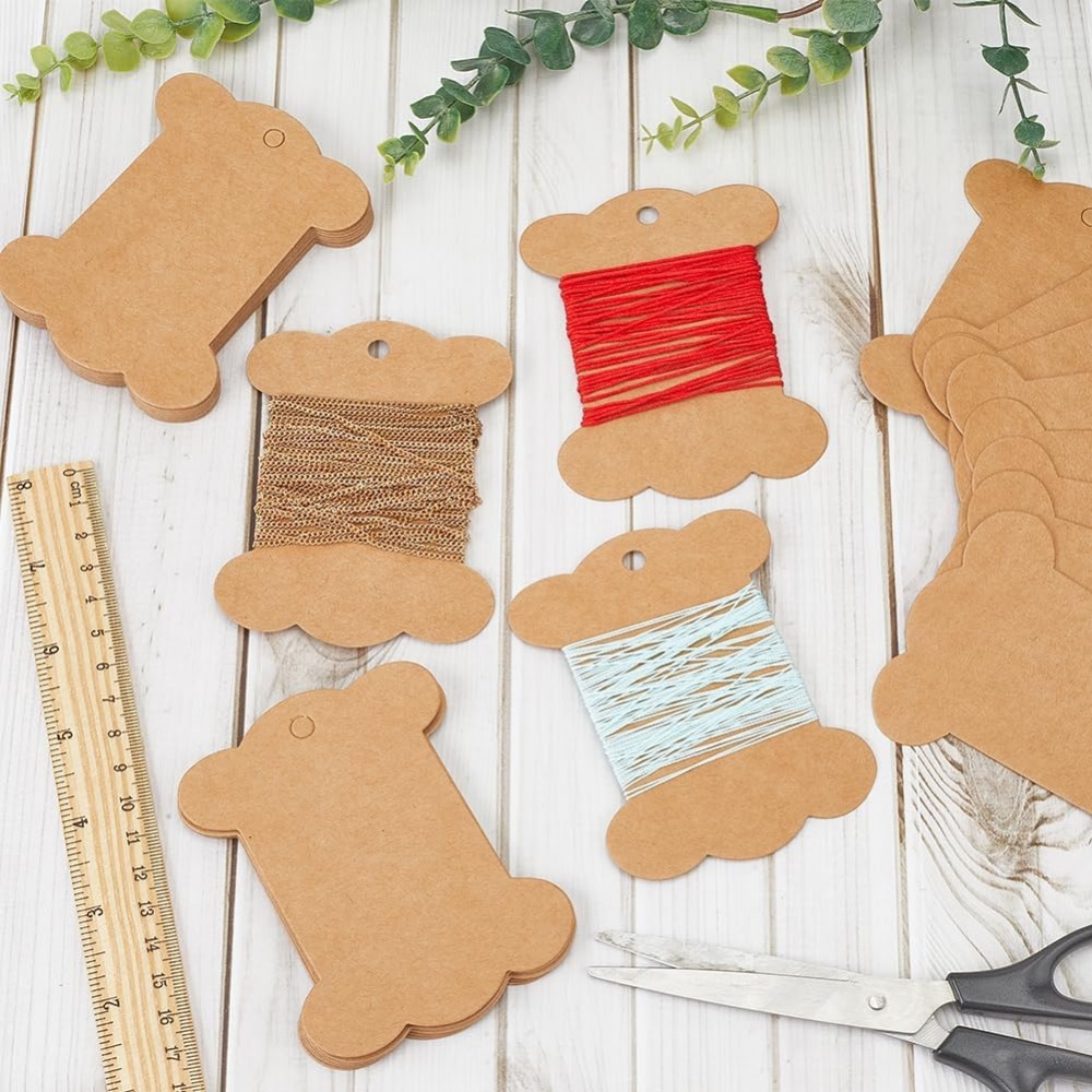 80Pcs Embroidery Thread Cardbo - Organza Ribbon Spool 评论和价格
