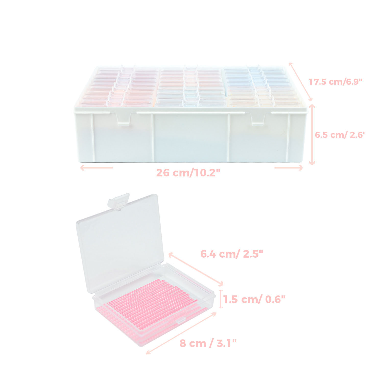 Diamond Painting Art Trays Set - Craft Embellishment Storage 评论和价格