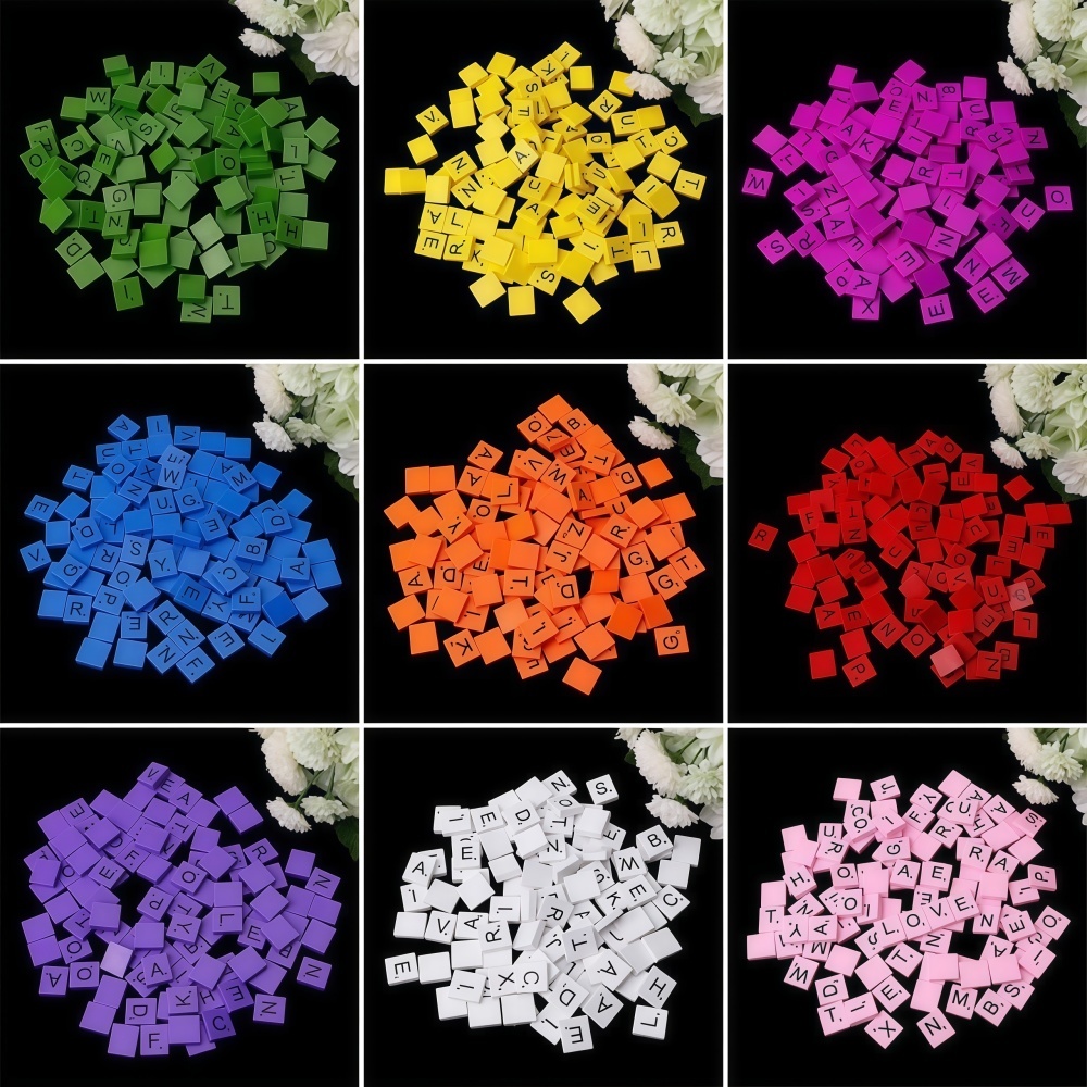 100PCS  Wooden Letter Cubes fo - Craft Embellishment 评论和价格
