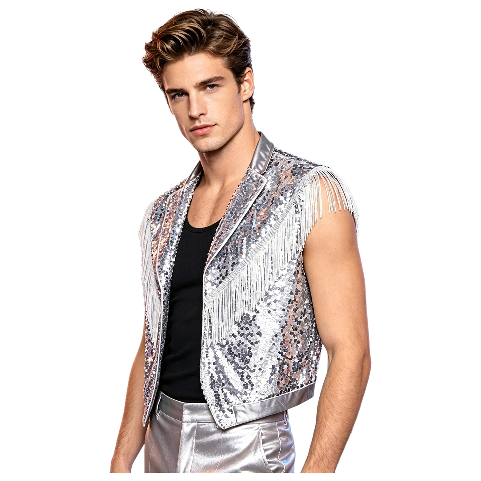 Men Fringe Hippie Costume Spar - Tassel Fringe Trim 评论和价格