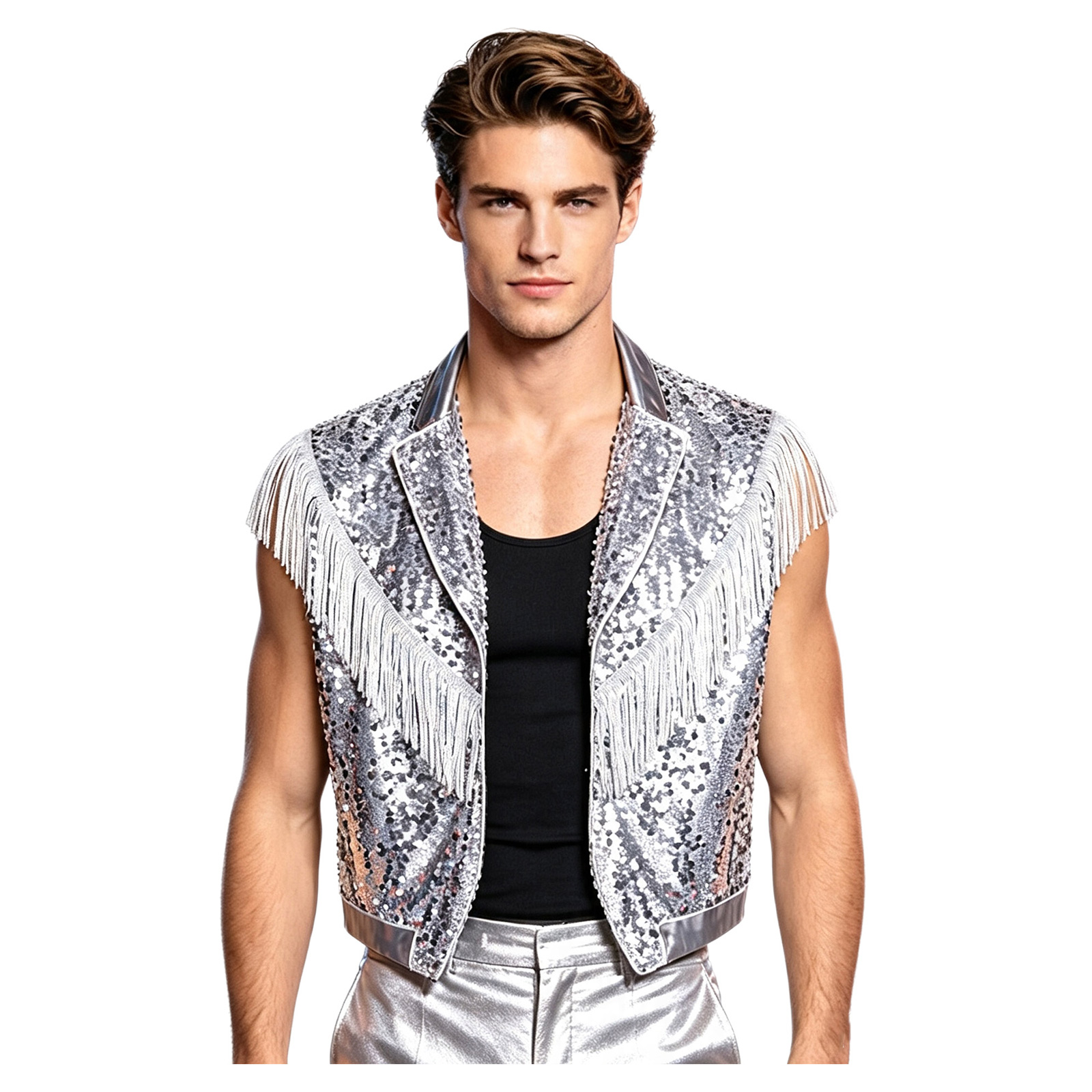 Men Fringe Hippie Costume Spar - Tassel Fringe Trim 评论和价格