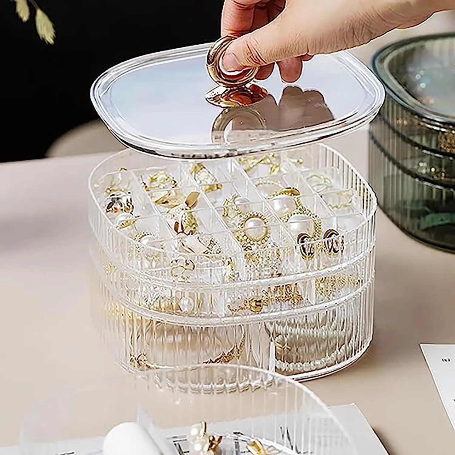 Jewelry Box, Jewelry Organizer - Craft Embellishment Storage 评论和价格