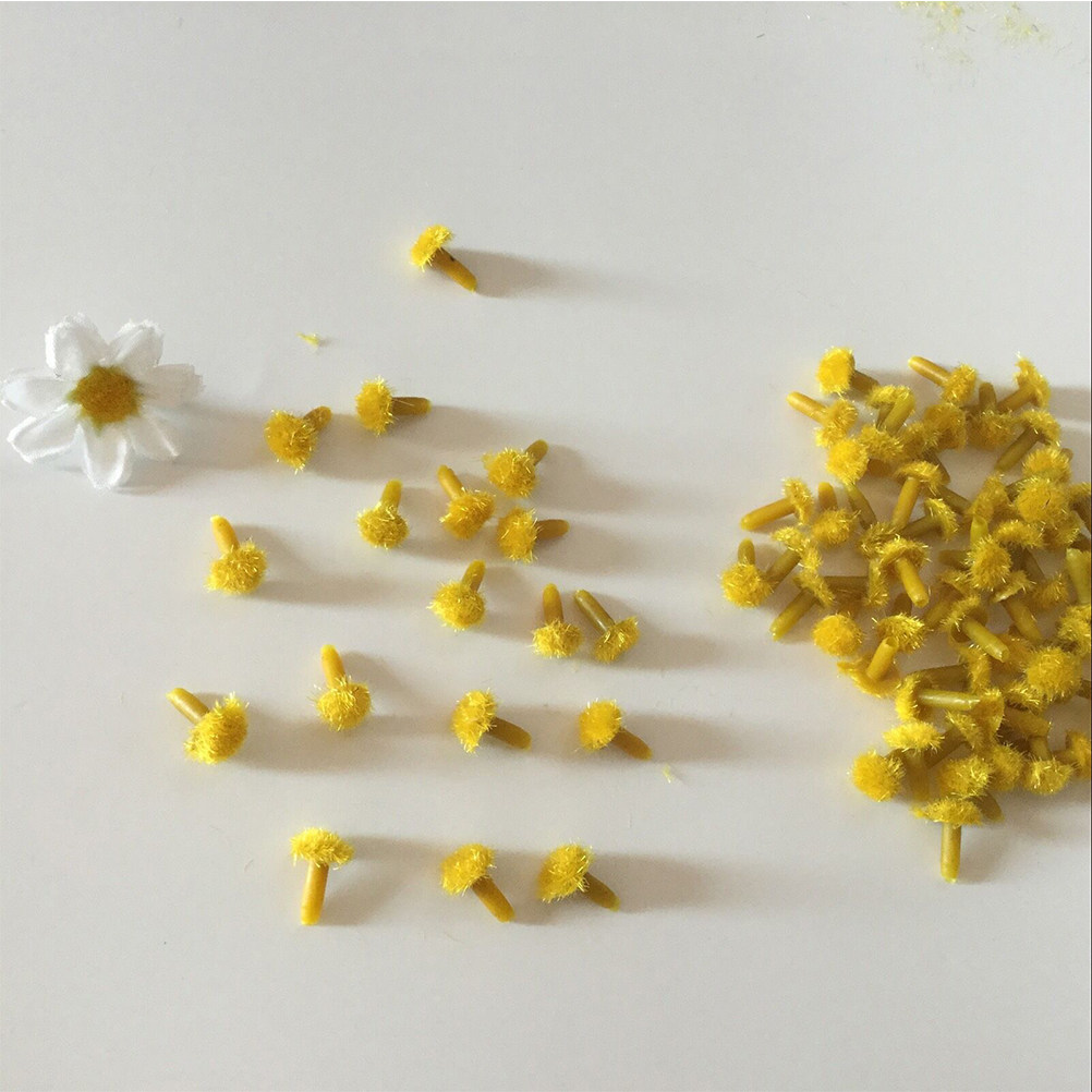200Pcs Sunflower Stamens Simul - Embellishment Crafts 评论和价格