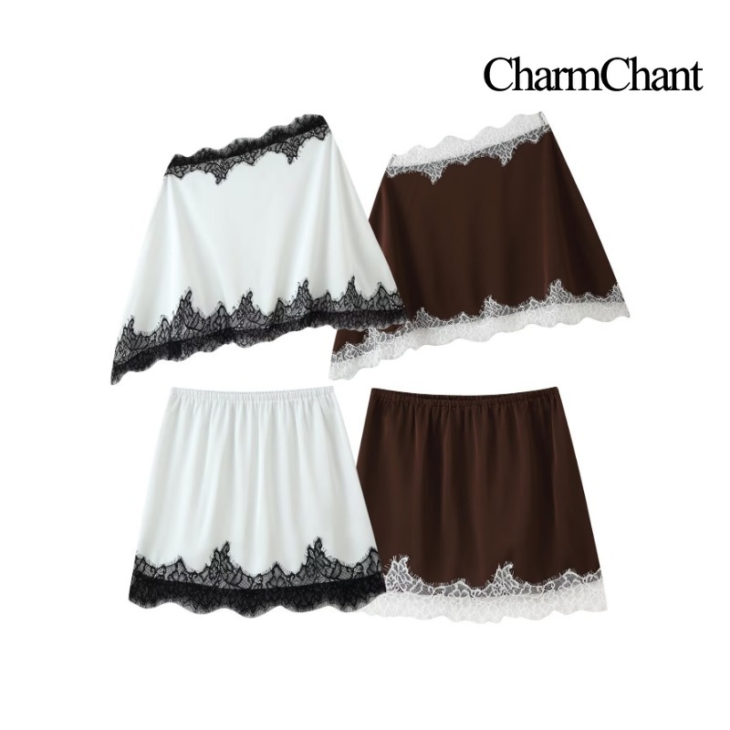 CHARMCHANT Women's Satin Lace  - Elastic Lace Trim 评论和价格