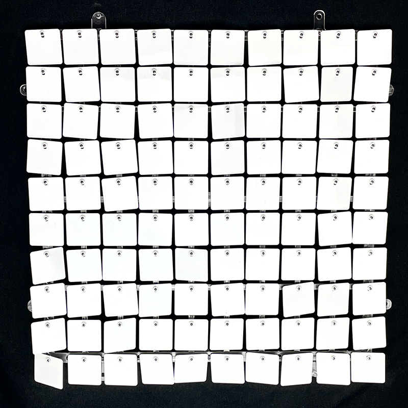 9/12/16/18pcs White Sequin Shi - Sequin Fabric Panel 评论和价格