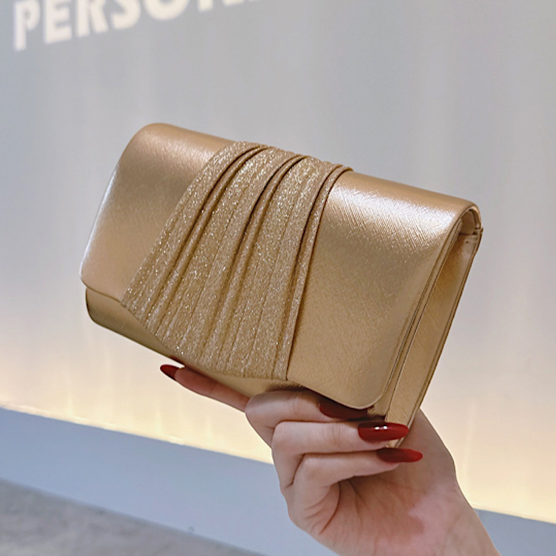Golden Small Evening Clutch Ba - Tassel Fringe Trim 评论和价格
