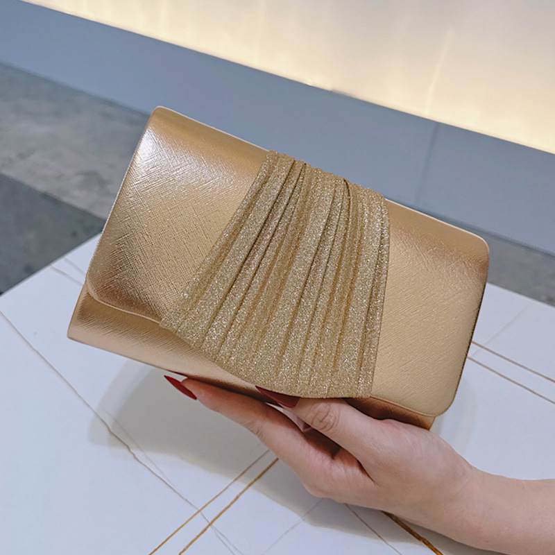 Golden Small Evening Clutch Ba - Tassel Fringe Trim 评论和价格