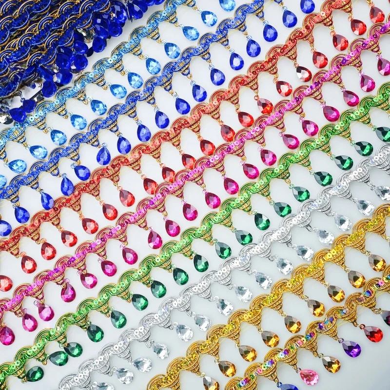 Rhinestone Fringe Tassel Lace  - Tassel Fringe Trim 评论和价格