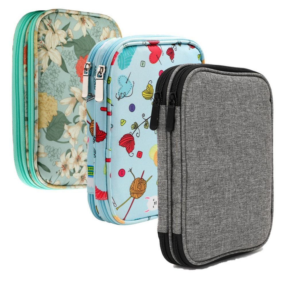 Knitting Needle Case, Portable - Craft Embellishment Storage 评论和价格