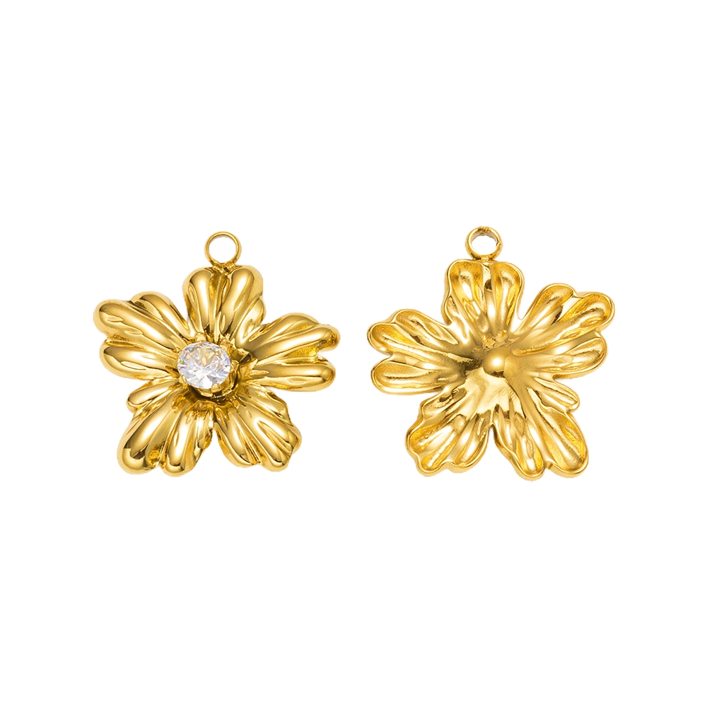 5pcs Gold Stainless Steel Flow - Embellishment Crafts 评论和价格