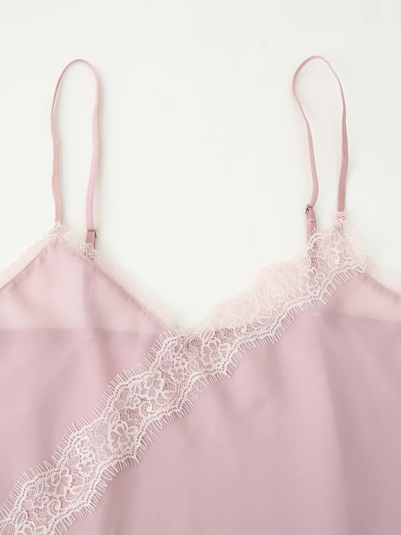 Tidalyf 2025 Women Pink Cami T - Elastic Lace Trim 评论和价格