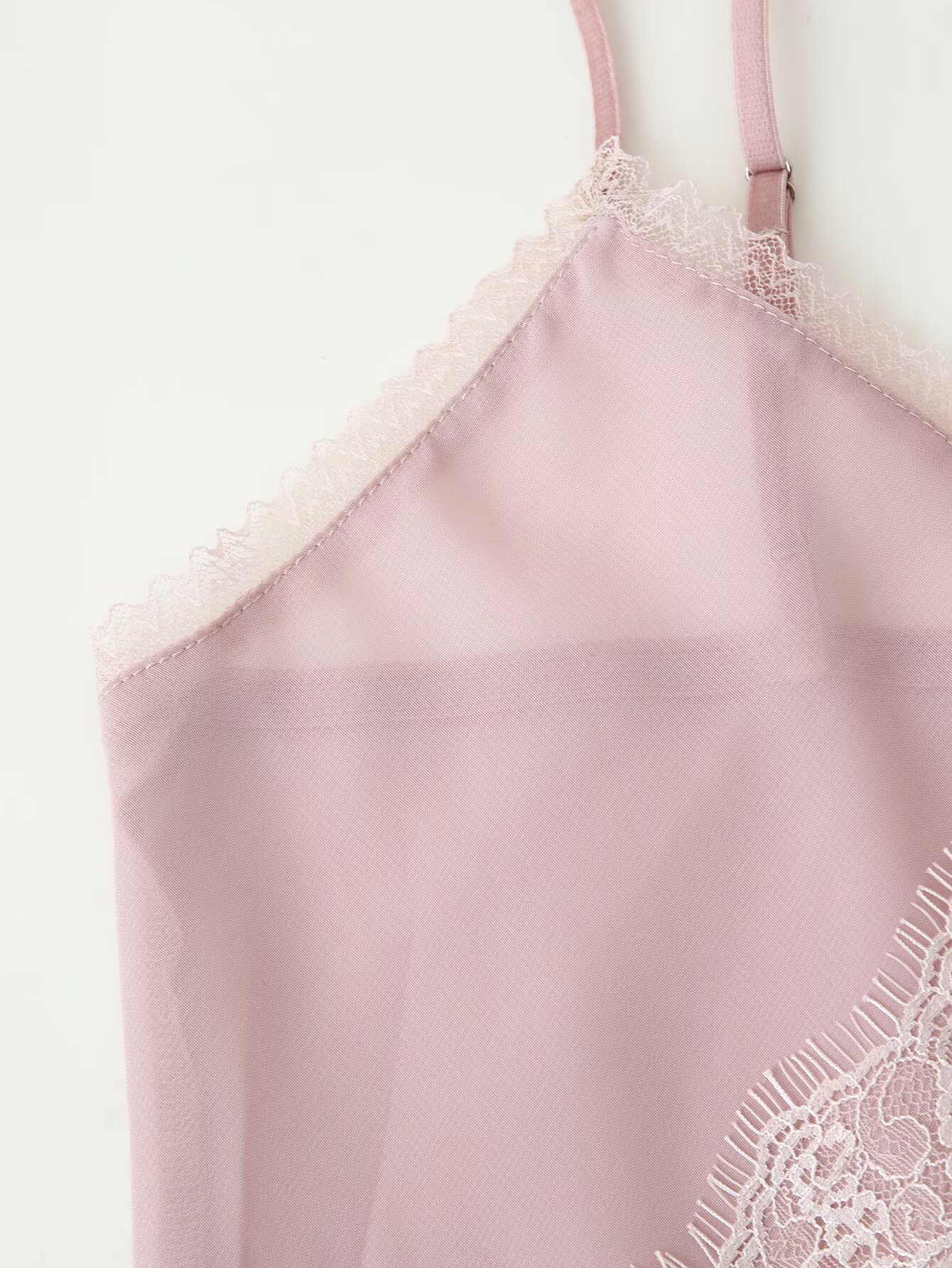 Tidalyf 2025 Women Pink Cami T - Elastic Lace Trim 评论和价格