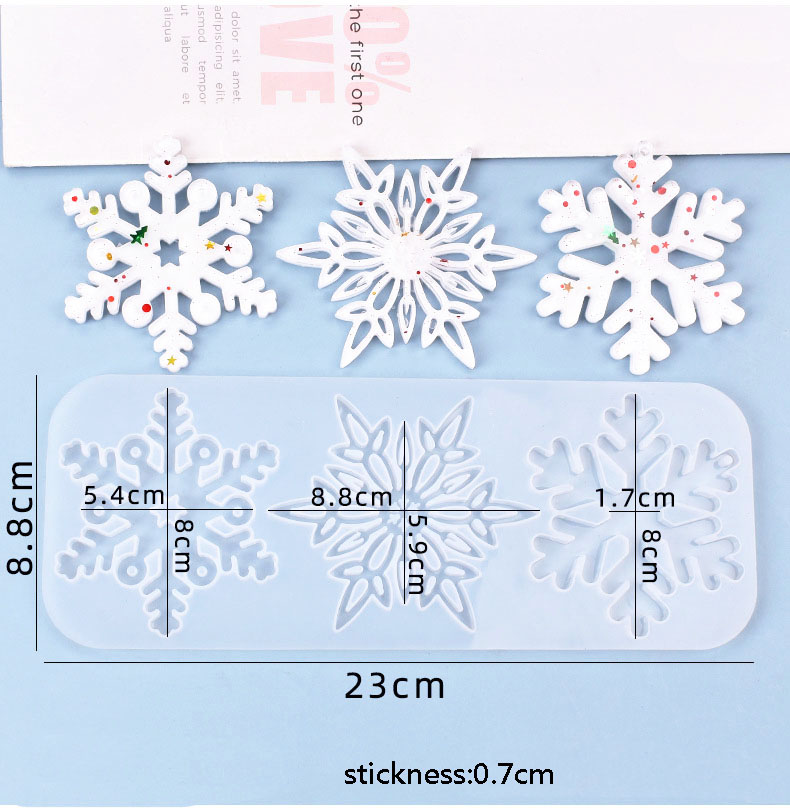 Christmas Hollow Snowflake Orn - Christmas Craft Embellishment 评论和价格