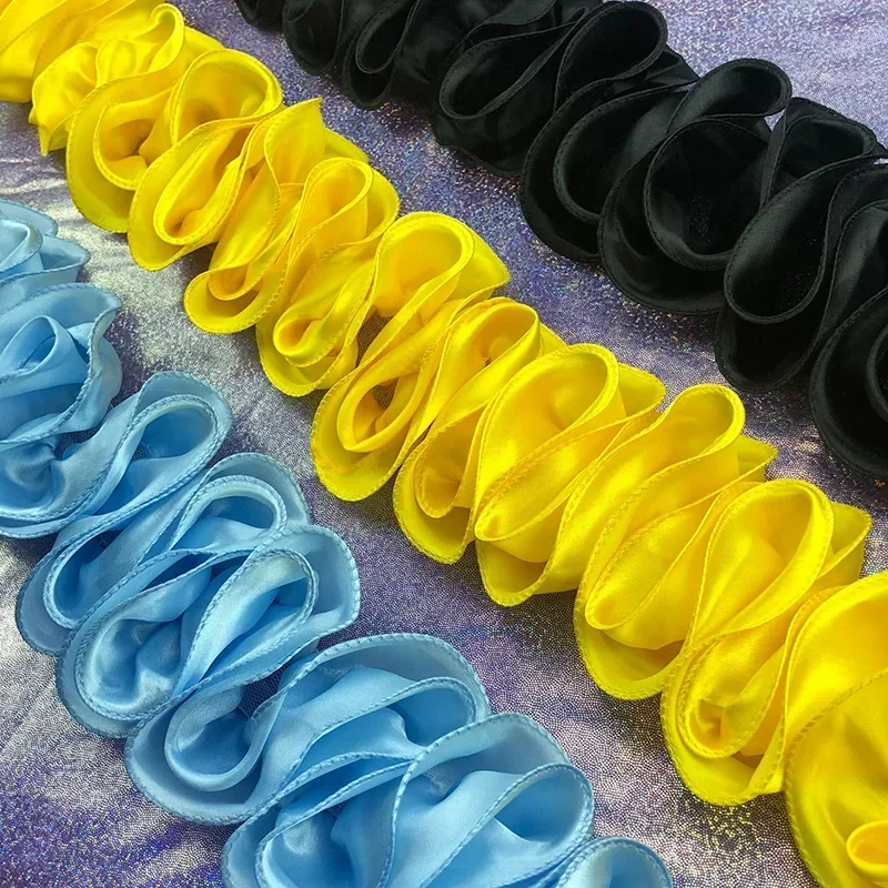 5Yards Pleated Ruffled Trim Sh - Lace Ribbon Trim 评论和价格