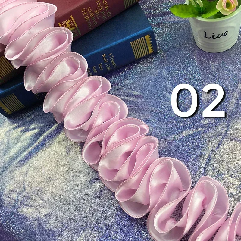 5Yards Pleated Ruffled Trim Sh - Lace Ribbon Trim 评论和价格