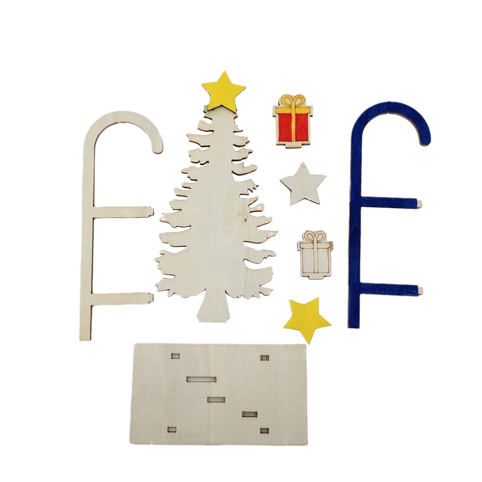 3x DIY Wooden Crafts Christmas - Christmas Craft Embellishment 评论和价格