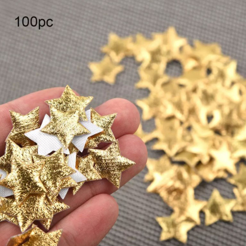 100Pcs Gold/Silver Stars For C - Christmas Craft Embellishment 评论和价格