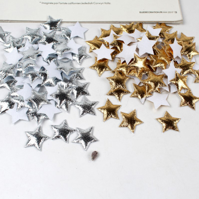100Pcs Gold/Silver Stars For C - Christmas Craft Embellishment 评论和价格